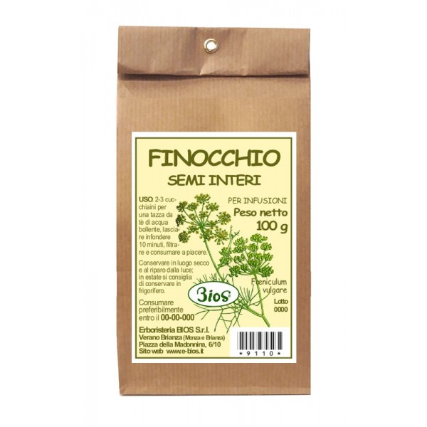 FINOCCHIO SEMI INTERI 100 g BIOS