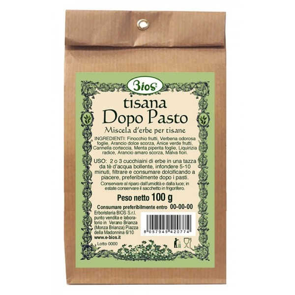 INFUSO TISANA DOPO PASTO 100 g BIOS