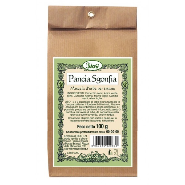 INFUSO TISANA PANCIA SGONFIA 100 g BIOS