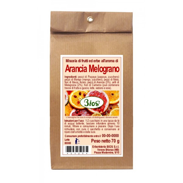 INFUSO ARANCIA E MELOGRANO 70 g BIOS